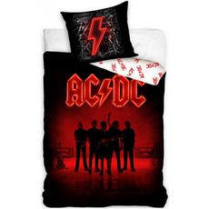 Bavlnené posteľné obliečky AC/DC - motív Power Up - 100% bavlna - 70 x 90 cm + 140 x 200 cm