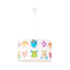 Duolla - Detský luster na lanku PRINT M 1xE27/40W/230V pr. 35 cm trolovia