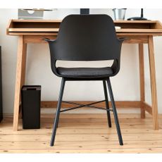 Čierna jedálenská stolička Unique Furniture Wrestler