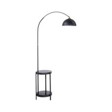 Stojacia lampa so stolíkom 1xE27/60W/230V čierna