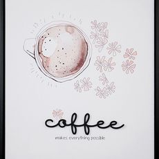 Mondex 3D obraz Coffe time 40 x 50 cm