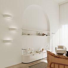 Sollux SL.0001 - Nástenné svietidlo ATENA 1xE27/60W/230V 40,5 cm biela
