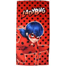 Plážová osuška Kúzelná Lienka - Ladybug - 100% bavlna - 70 x 140 cm