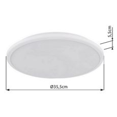Globo 41569-18W - LED Stropné svietidlo XANDER LED/18W/230V 3000K pr. 35 cm biela