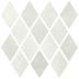 Mozaika Cir Materia Prima cloud white rombo 25x25 cm lesk 1069896