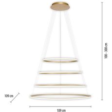 Paul Neuhaus 2124-60 - LED Stmievateľný luster na lanku TESSARA LED/97W/230V + DO