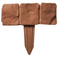 Záhradná palisáda - obrubník terakota, 2,5 m