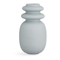 Modro-sivá keramická váza Kähler Design Kontur, výška 29 cm