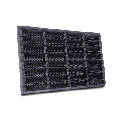 Hanse Home , Vonkajšie čistiaci rohožka Mix Mats Brushes 105648 Black – na von aj na doma, 45x75, čierna, exteriér