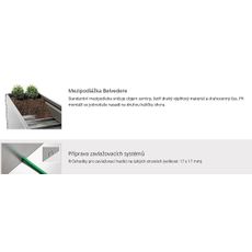 Biohort Hrantík Belvedere MINI L 45 cm (strieborná metalíza) 102 x 102 cm (7 krabíc)