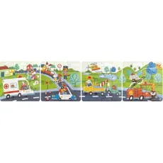 Hape Puzzle - Záchranné vozidlá