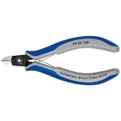 Presné bočné štiepacie kliešte na elektroniku brunýrované 125 mm - 7902125