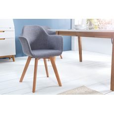 Estila Dizajnová retro stolička Copenhagen šedá