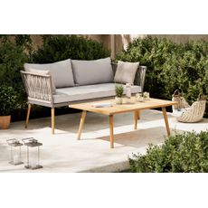 Ambia Garden SÚPRAVA ZÁHRADNÉHO NÁBYTKU drevo, kov, textil