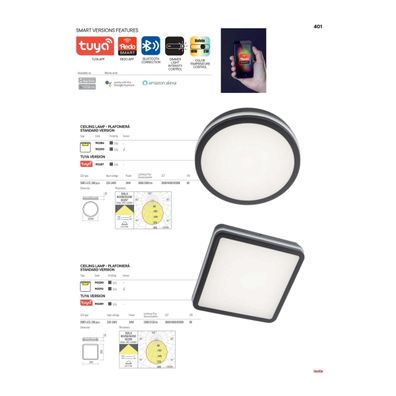 Redo 90288 - LED Vonkajšie svietidlo ISOLA LED/24W/230V 3000/4000/6500K IP54
