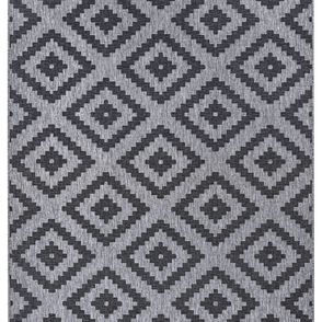 NORTHRUGS - Hanse Home koberce Kusový koberec Twin-Wendeteppiche 105466 Night Silver – na von aj na doma - 200x290 cm