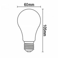 LED Žiarovka FILAMENT A60 E27/9W/230V 4000K