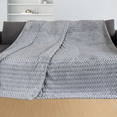 Deka Cashmere touch Big Dots 150x200 cm, strieborná