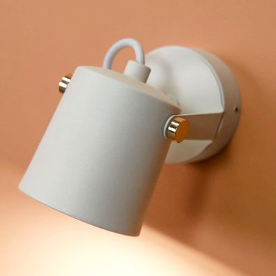 Biele nástenné svietidlo SULION Ibai, výška 11 cm