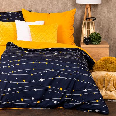 4Home Bavlnené obliečky Night sky, 140 x 200 cm, 70 x 90 cm, 140 x 200 cm, 70 x 90 cm
