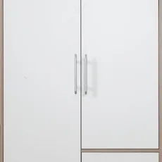 Šatník Smart 100 cm, dub sonoma/biela