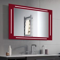 Zrkadlo Zenat LED Red 100 x 63 cm