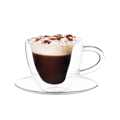 Termo poháre, set 2 ks, šálka Heart s podšálkami, v tvare srdca, 150 ml, HOTCOOL TYP 5