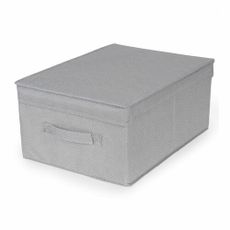 Compactor Skladací úložný kartónový box Wos, 30 x 43 x 19 cm, sivá, S
