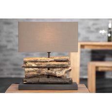 Estila Dizajnová stolná lampa z naplaveného dreva