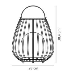 Nordlux - LED stmievateľné prenosné vonkajšie svietidlo JIM TO-GO LED/3W/3,7V IP