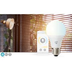 NedisWIFILRW10E27-LED Stmievateľná žiarovka SmartLife E27/9W/230V Wi-Fi 2700-6500K