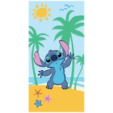 Bavlnená plážová osuška Lilo & Stitch – motív Na slnečnej pláži - 100% bavlna - 70 x 140 cm