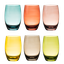 Poháre Tumbler farebné 460 ml 6 ks — Optima Glas Lunasol - 322837