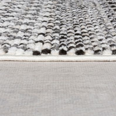 Flair Rugs , Behúň Santiago Camino Black/White, 60x230, čiernobiela, obývacia izba