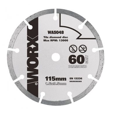 WA5048 - Diamantový kotúč 115 x 9,5 pre WU427, Worxsaw XL