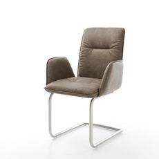 Jedálenská stolička Vinja-Flex taupe vintage konzolová základňa