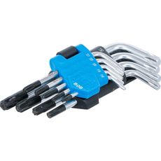 Súprava zahnutých kľúčov BGS 809 | krátke | T-profil (pre Torx) s otvorom T10 - T50 | 9dielna