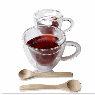 Termo poháre, set 2 ks, šálka Heart s podšálkami, v tvare srdca, 150 ml, HOTCOOL TYP 5