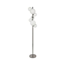 Brilagi - LED Stojacia lampa MILLA 7xG9/3W/230V lesklý chróm/biela