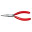 Ploché kliešte 140 mm s ostrím KNIPEX 23 01 140 - leštená hlava, plastové puzdrá