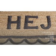 Diamond Carpets India , Ručne viazaná rohožka Hola SM 03 Natural, 50x80, béžová, chodba / predsieň