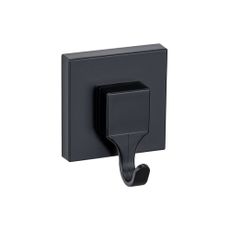 Čierne samodržiace plastové háčiky v súprave 2 ks Quadro – Wenko