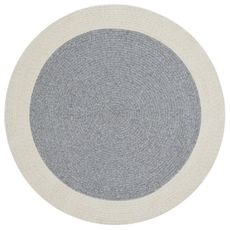 NORTHRUGS Kusový koberec Braided 105555 Grey Creme kruh – na von aj na doma - 150x150 (priemer) kruh cm