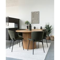 Tmavozelené jedálenské stoličky v súprave 2 ks Maceda – House Nordic