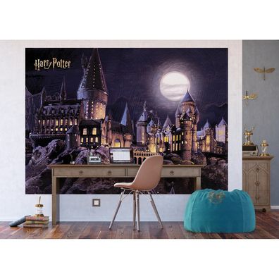 Detská fototapeta Harry Potter Hogwarts Moon 252 x 182 cm, 4 diely