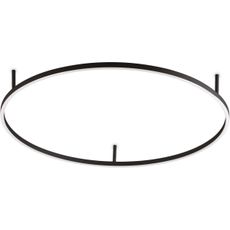 Ideal Lux - LED Stropné svietidlo ORACLE SLIM LED/55W/230V 3000K pr. 90 cm čierna