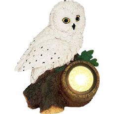 Záhradná solárna lampa Sova 21cm