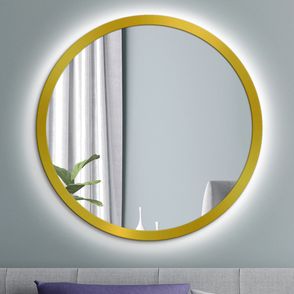 Zrkadlo Balde Gold LED o 100 cm