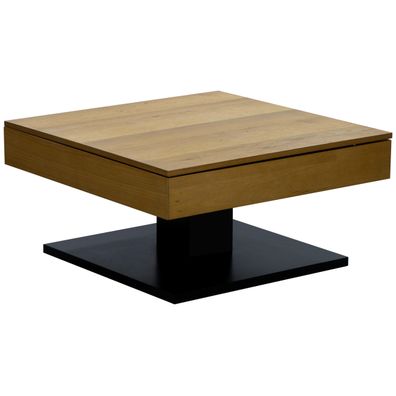 Boxxx KONFERENČNÝ STOLÍK, farba duba, čierna, drevo, kompozitné drevo, 75/75/38 cm