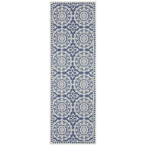 NORTHRUGS - Hanse Home koberce Behúň Twin Supreme 104130 Blue / Cream – na von aj na doma - 80x350 cm